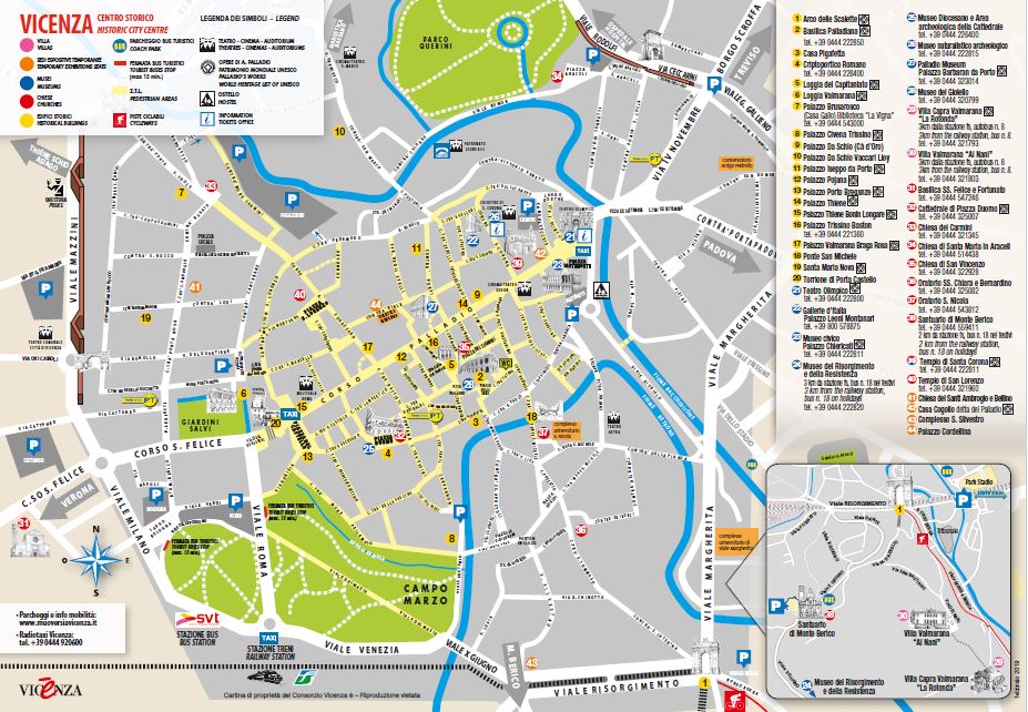 vicenza walking tour map