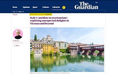 THE GUARDIAN - Italy’s ‘antidote to overtourism’: exploring unexpected delights in Vicenza and beyond
